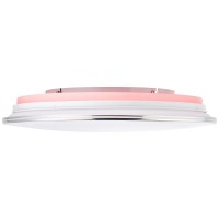 Brilliant Edna Πλαφονιέρα LED 32W Σε Χρώμιο Και Λευκό Χρώμα G97046/15