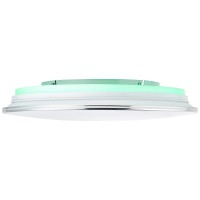 Brilliant Edna Πλαφονιέρα LED 32W Σε Χρώμιο Και Λευκό Χρώμα G97046/15