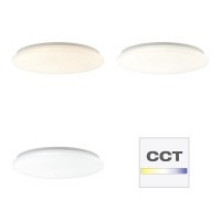 Brilliant Farica Πλαφονιέρα LED 36W CCT+DIM Σε Λευκό Χρώμα Με Εφέ Αστεριών