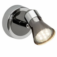 Brilliant Jupp Σποτ 1φωτο Σε Χρώμιο Και Μαύρο Χρώμα LED G18310/76