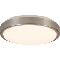 Brilliant Livius Πλαφονιέρα LED 18W Σε Αλουμίνιο Και Λευκό Χρώμα G94496A21