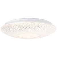 Brilliant Nunya Πλαφονιέρα LED 24W Σε Χρώμιο Και Λευκό Χρώμα G97011/05