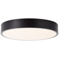 Brilliant Slimline Πλαφονιέρα LED 12W Σε Μαύρο Και Λευκό Χρώμα G97013/06